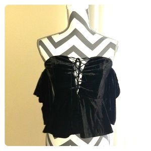 Express black laced top